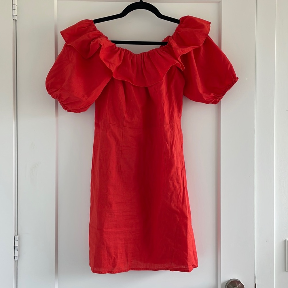 H&M linen-blend dress